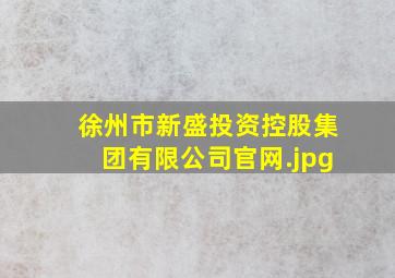 徐州市新盛投资控股集团有限公司官网