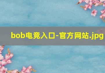 bob电竞入口-官方网站