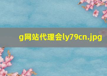 g网站代理会ly79、cn