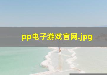 pp电子游戏官网